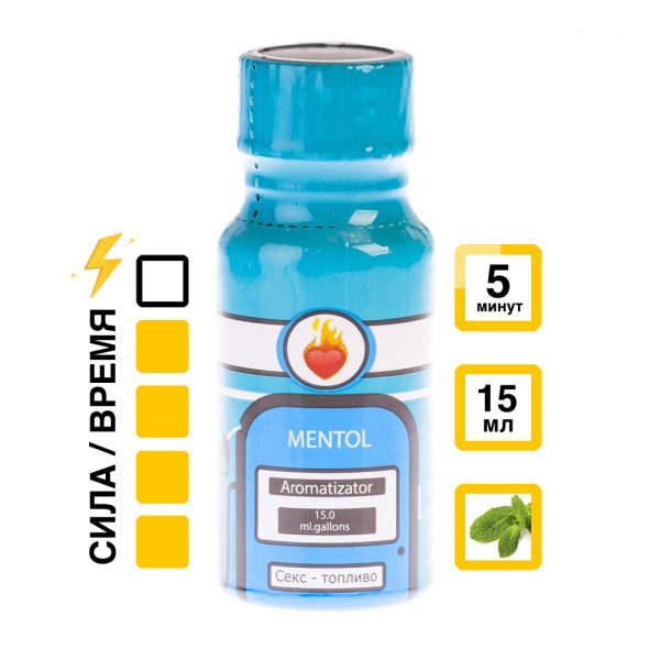 Купить Ароматизатор Ментол 15 мл с УльтраБутил, Изобутилнитрит эффектом действия, в Улья́новске, цена: 1 150 ₽